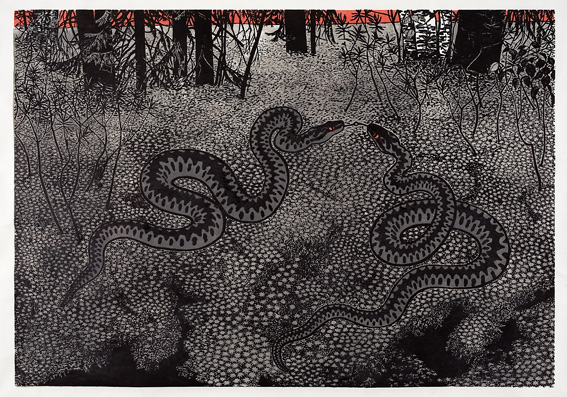 En tungkyss i sumpskogen